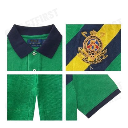 POLO RALPH LAUREN รุ่น  CLASSIC FIT POLO MATCH–PRINT POLO SHIRT  CODE : 710919352001 เสื้อโปโล เสื้อคอปก เสื้อผู้ชาย