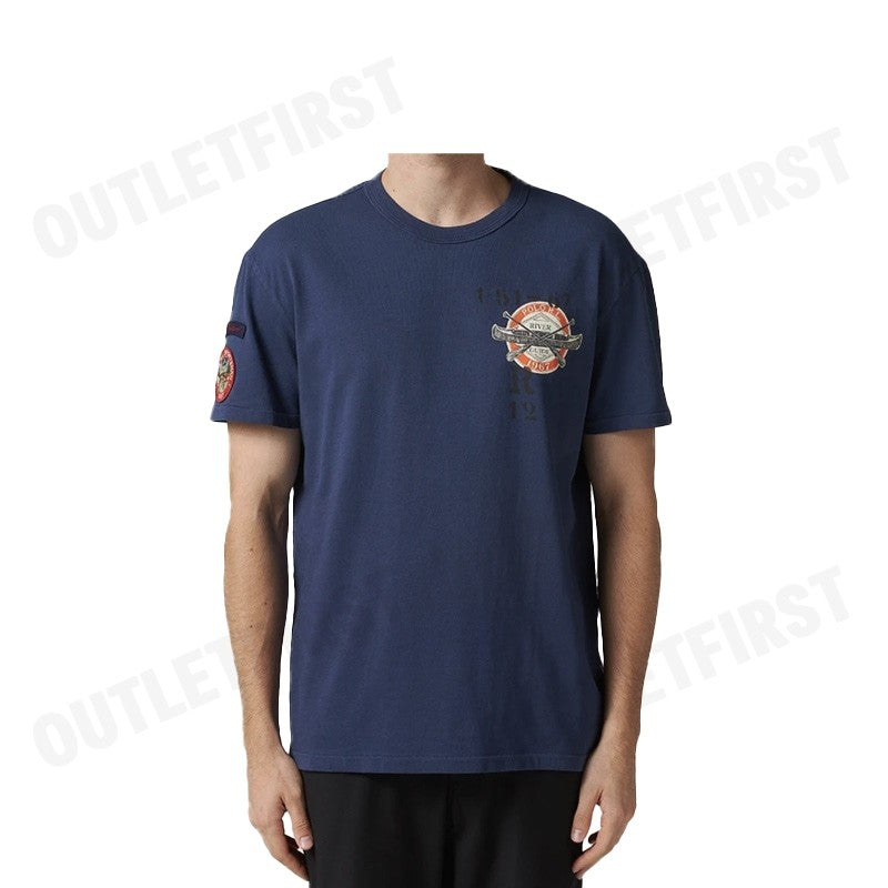 POLO RALPH LAUREN รุ่น  CLASSIC FIT JERSEY GRAPHIC T-SHIRT CODE : 710920305001 เสื้อยืดคอกลม เสื้อผู้ชาย เสื้อยืด