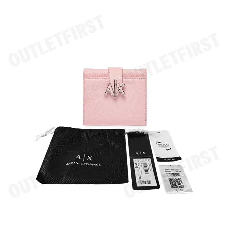 ARMANI EXCHANGE รุ่น MINI AX LOGO WALLET IN LEATHER CODE: 948530 CC788 18870 กระเป๋าสตางค์  กระเป๋าใบสั้น กระเป๋าผู้หญิง