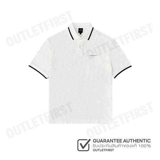 ARMANI EXCHANGE รุ่น  OVER FIT COTTON PIQUÉ LOGO POLO SHIRT CODE: 6RZFLK ZJM5Z 1116 เสื้อโปโล เสื้อโปโลชาย เสื้อผู้ชาย