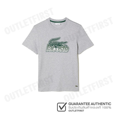 LACOSTE รุ่น   MEN'S LACOSTE COTTON JERSEY PRINT T-SHIRT CODE: TH5070 10 CCA เสื้อยืดคอกลม เสื้อยืด เสื้อผู้ชาย