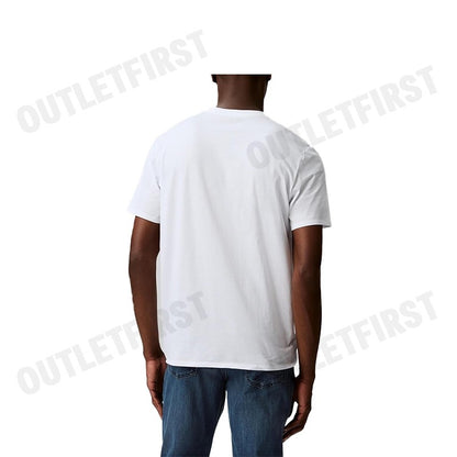 CALVIN KLEIN JEANS รุ่น MONOGRAM SILVER LOGO T-SHIRT CODE: 40BC839 P61 เสื้อยืดคอกลม เสื้อยืดคอกลมผู้ชาย เสื้อยืด