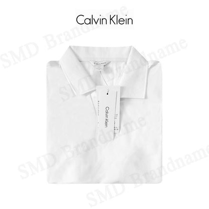 CALVIN KLEIN รุ่น MEN'S SHORT SLEEVED POLO SHIRT CODE: 40BC219 YAA เสื้อโปโล เสื้อโปโลแขนสั้น เสื้อโปโลผู้ชาย