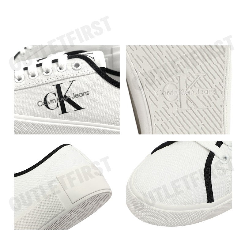 CALVIN KLEIN JEANS รุ่น WOMEN'S CHUNKY CUPSOLE LACE CODE: YW01453 01W รองเท้าผ้าใบ รองเท้าผ้าใบผู้หญิง รองเท้า