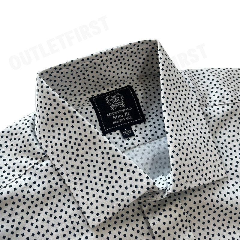 ARROW รุ่น COTTON LONG SLEEVES SHIRT CODE: MACS663W1BSWH เสื้อเชิ้ตแขนยาว เสื้อเชิ้ตผู้ชาย เสื้อเชิ้ตคอปก