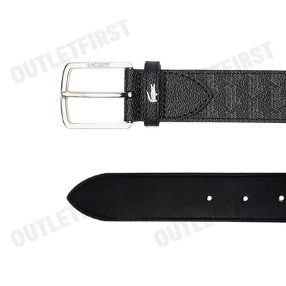 LACOSTE รุ่น MEN'S MONOGRAM BELT CODE: RC4073 H45 เข็มขัด เข็มขัดหนัง เข็มขัดผู้ชาย
