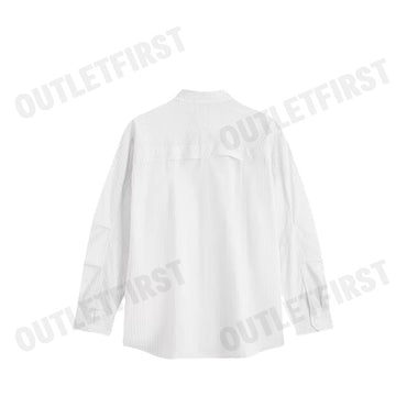 CALVIN KLEIN JEANS รุ่น MEN'S PANELLED WHITE CODE: J325367 YAF เสื้อเชิ้ตแขนยาว เสื้อเชิ้ตผู้ชาย เสื้อเชิ้ตคอปก