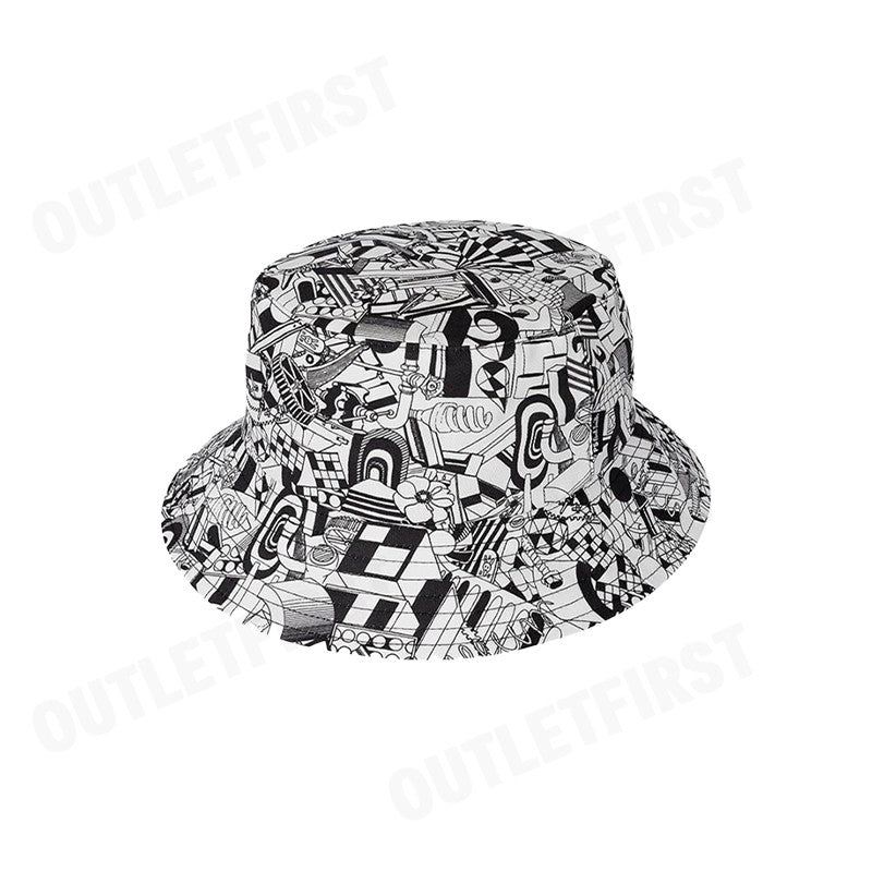 PAUL SMITH รุ่น MEN'S INDUSTRIAL BUCKET HAT CODE: M2A-921DT-M783 หมวกบัคเก็ต หมวกแฟชั่น หมวกลายกราฟิก