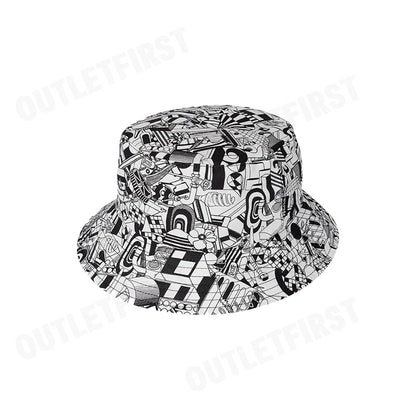 PAUL SMITH รุ่น MEN'S INDUSTRIAL BUCKET HAT CODE: M2A-921DT-M783 หมวกบัคเก็ต หมวกแฟชั่น หมวกลายกราฟิก