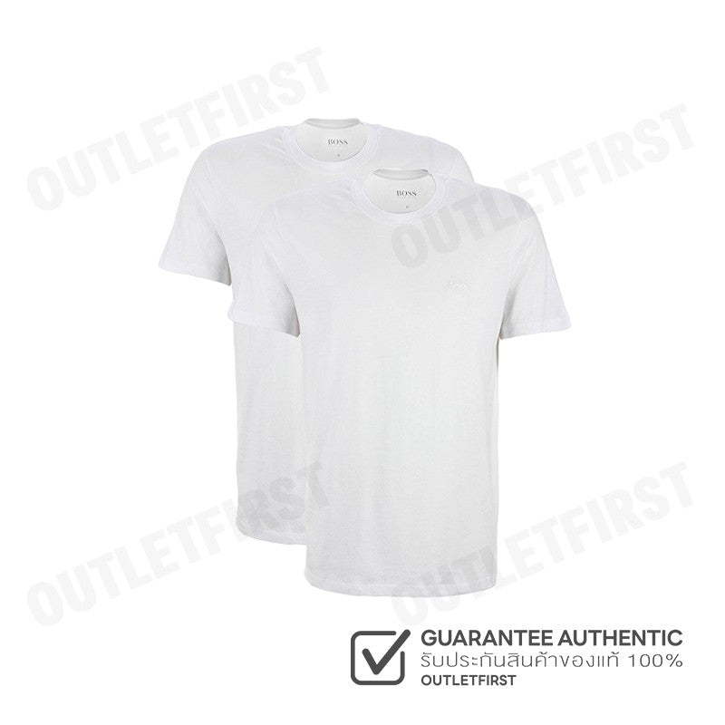 HUGO BOSS รุ่น MEN T-SHIRT WHITE 2PCS CODE: 50239769 100 เสื้อยืดคอกลม เสื้อยืดแขนสั้น เสื้อยืดสีขาว