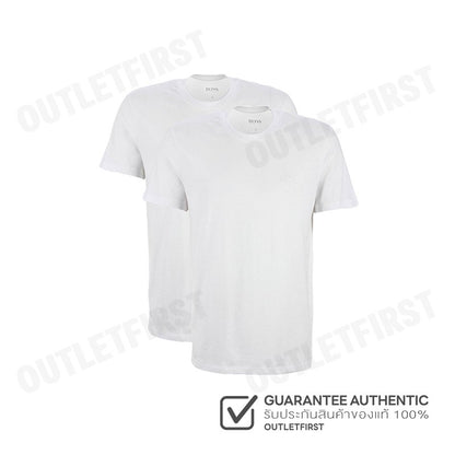 HUGO BOSS รุ่น MEN T-SHIRT WHITE 2PCS CODE: 50239769 100 เสื้อยืดคอกลม เสื้อยืดแขนสั้น เสื้อยืดสีขาว