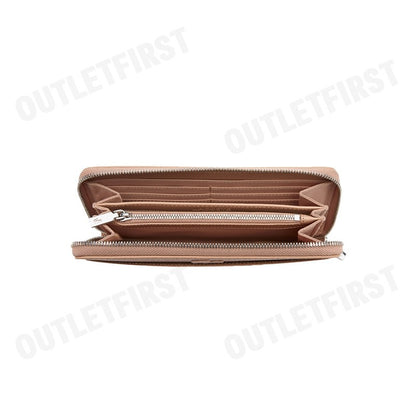 LACOSTE  รุ่น UNISEX CHANTACO ZIPPED PIQUE LEATHER LARGE WALLET CODE: NF3885KL 665 กระเป๋าสตางค์ใบยาว กระเป๋าผู้หญิง