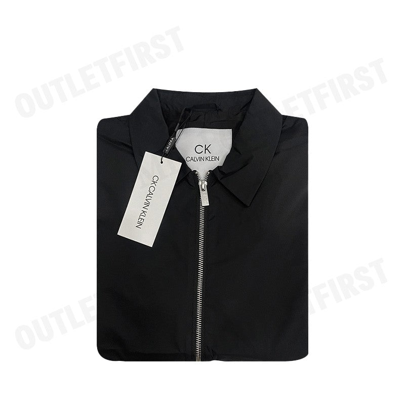 CK CALVIN KLEIN TWILL NYLON BOMBER JACKET