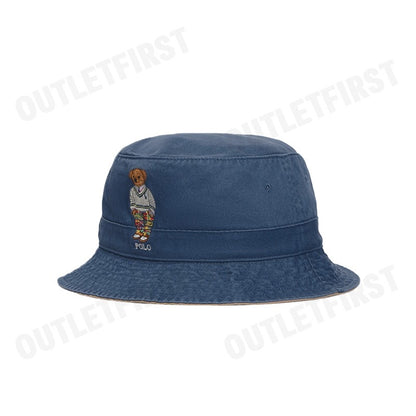 POLO RALPH LAUREN รุ่น  POLO BEAR COTTON BUCKET HAT CODE: 710900276001 หมวกบักเก็ต หมวกกันแดด หมวกแฟชั่น