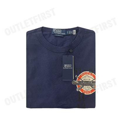 POLO RALPH LAUREN รุ่น  CLASSIC FIT JERSEY GRAPHIC T-SHIRT CODE : 710920305001 เสื้อยืดคอกลม เสื้อผู้ชาย เสื้อยืด