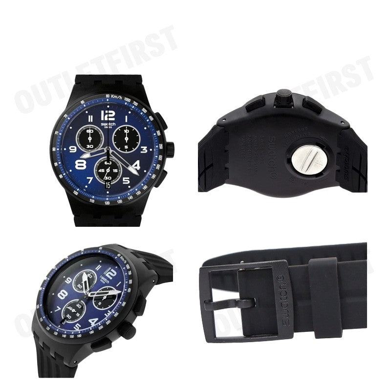 SWATCH รุ่น  NITESPEED CHRONOGRAPH CODE: SUSB402 นาฬิกาข้อมือ นาฬิกาผู้ชาย นาฬิกาแฟชั่น