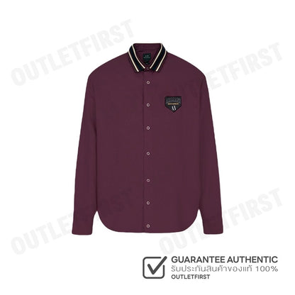ARMANI EXCHANGE รุ่น  LOOSE FIT FLANNEL SHIRT WITH SNAP BUTTONS CODE: 6RZC22 ZNXWZ 14AU เสื้อเชิ้ตแขนยาว เสื้อโปโลผู้ชาย