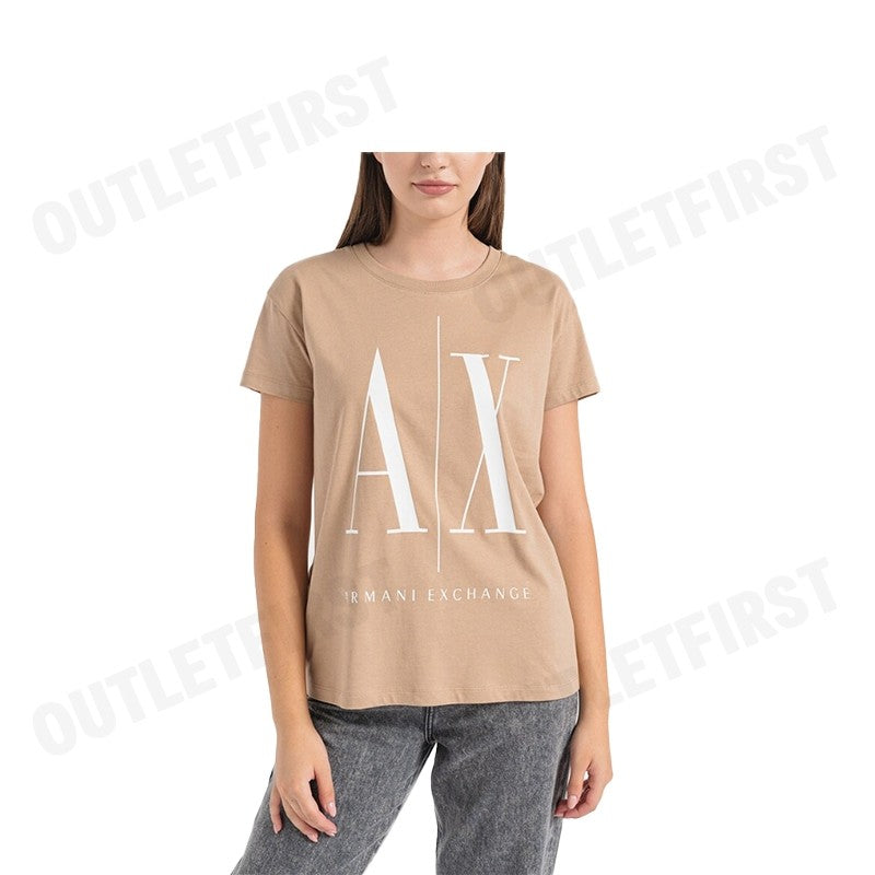 ARMANI EXCHANGE รุ่น  RELAXED FIT ICON PROJECT T-SHIRT CODE: 8NYTCX YJG3Z 0748 เสื้อยืด เสื้อคอกลม เสื้อผู้หญิง