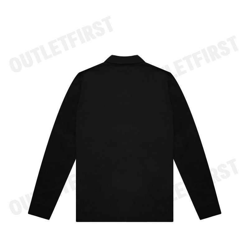 CK CALVIN KLEIN รุ่น  LIQUID TOUCH CREWNECK POLO SHIRT (BLACK) CODE: 0842K M728TC เสื้อโปโลชาย เสื้อโปโล เสื้อผู้ชาย