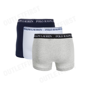 POLO RALPH LAUREN รุ่น  CLASSIC STRETCH-COTTON TRUNK 3-PACK CODE: 714859273001 กางเกงชั้นในผู้ชาย กางเกงบ๊อกเซอร์