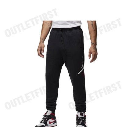 NIKE รุ่น JORDAN ESSENTIALS MEN'S FLEECE BASELINE TROUSERS CODE: FD7345 010 กางเกงลำลองขายาว กางเกงขายาวผู้ชาย กางเกง