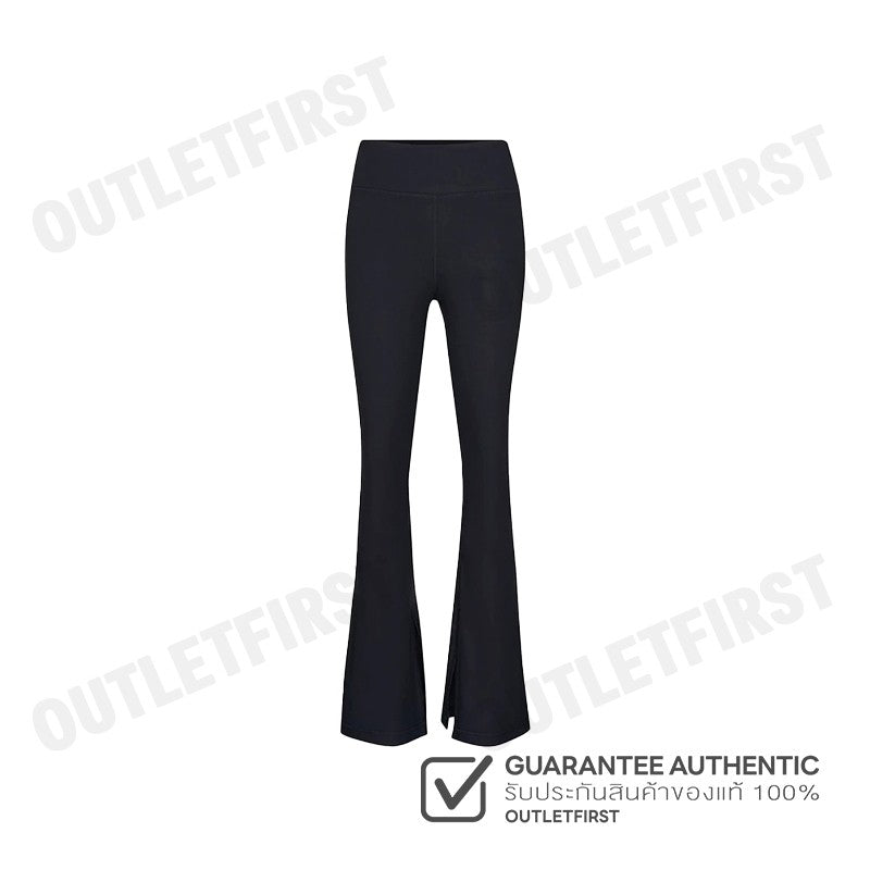 DKNY SPORT รุ่น BALANCE COMPRESSION HIGH WAIST FLARE TIGHT WITH SLIT CODE: DP3P3387 BLK กางเกงออกกำลังกาย กางเกงผู้หญิง