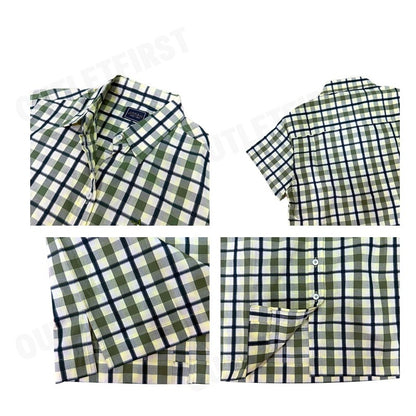 ARROW รุ่น ARROW NATURAL SHIRT CODE: WACC218S3CSLR เสื้อเชิ้ตแขนสั้น เสื้อเชิ้ตลายสก็อต เสื้อเชิ้ตผู้ชาย