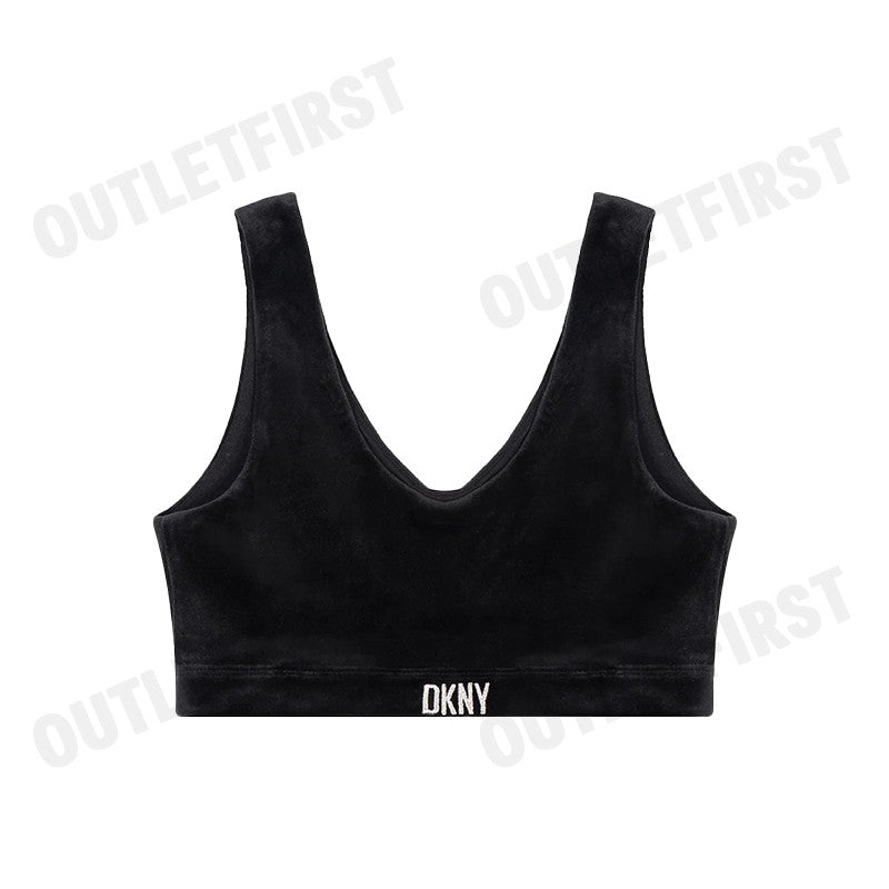 DKNY SPORT รุ่น WOMEN TOP BLACK CODE: DP2T9087 BLK สปอร์ตบรา สปอร์ตบราผู้หญิง เสื้อกล้ามคอวี