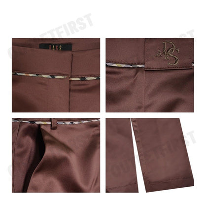 DAKS รุ่น ADULT STRAIGHT PANTS CODE: WSCR702W2BR กางเกงขายาว กางเกง กางเกงผู้หญิง