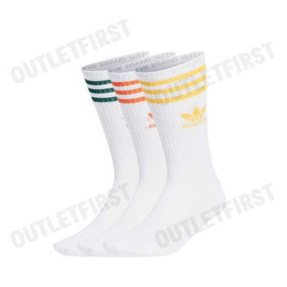 ADIDAS รุ่น MID CUT CREW SOCKS 3 PAIRS CODE: IU2661 ถุงเท้า ถุงเท้ากีฬา ถุงเท้าข้อยาว