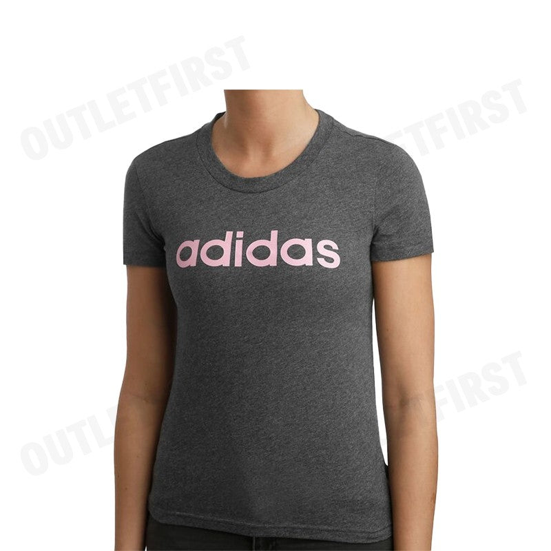 ADIDAS รุ่น ESSENTIALS LINEAR SLIM TEE CODE: DX2546 เสื้อยืดคอกลม เสื้อยืดแขนสั้น เสื้อยืดผู้หญิง