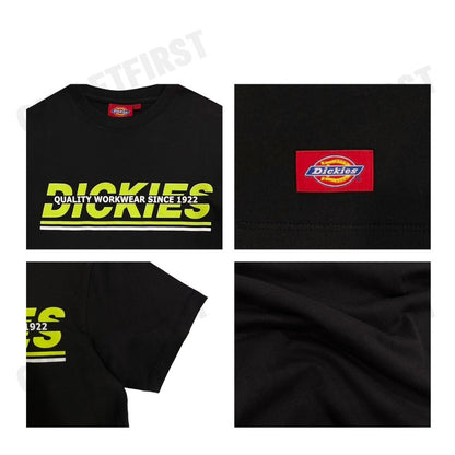 DICKIES รุ่น JERSEY GRAPHIC LOGO PRINT SS TEE CODE: DK007323CC21 เสื้อยืดคอกลม เสื้อยืดแขนสั้น เสื้อยืดสีดำ