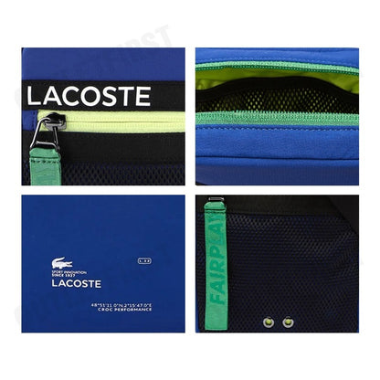 LACOSTE รุ่น  UNISEX BRANDED BAND NYLON FLAT CROSSOVER BAG CODE: NU3797UH J77 กระเป๋า กระเป๋าสะพายข้าง กระเป๋าแฟชั่น