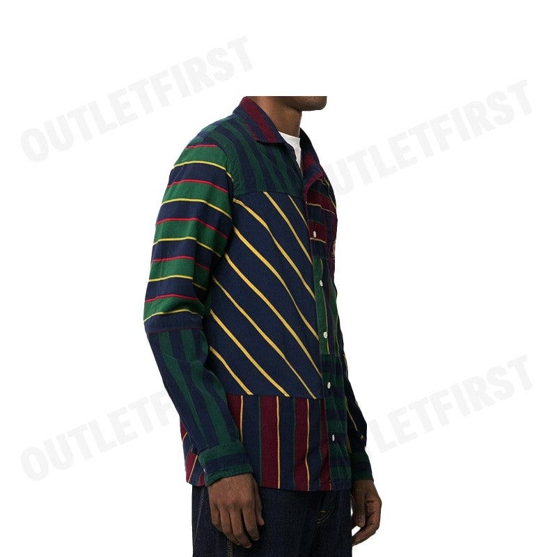 POLO RALPH LAUREN รุ่น  CLASSIC FIT PATCHWORK CORDUROY SHIRT CODE : 710916664001 เสื้อสเวตเชิ้ต เสื้อผู้ชาย เสื้อคอปก