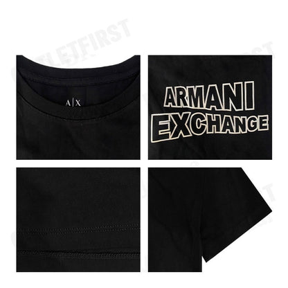 ARMANI EXCHANGE รุ่น  WOMEN'S PASSWORD PRINT ROUND NECK REGULAR FIT SHIRT CODE: 3RYTBD YJCHZ เสื้อยืดคอกลม  เสื้อผู้หญิง