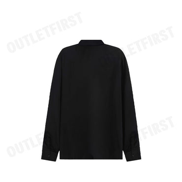 ARMANI EXCHANGE รุ่น  SUSTAINABILITY VALUES LOOSE FIT ECO-VISCOSE LOGO SHIRT CODE: 6RZC10 ZNRNZ 1200 เสื้อเชิ้ตแขนยาว