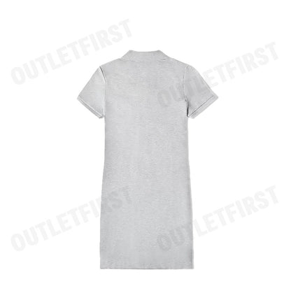 LACOSTE รุ่น  LACOSTE SLIM SHORT SLEEVE POLO DRESS CODE: EF7355 10 CCA เดรสโปโลหญิง ชุดเดรส ชุดผู้หญิง