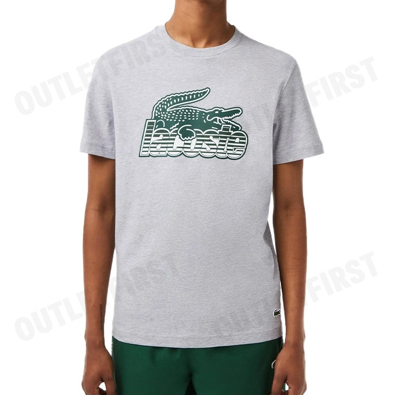 LACOSTE รุ่น   MEN'S LACOSTE COTTON JERSEY PRINT T-SHIRT CODE: TH5070 10 CCA เสื้อยืดคอกลม เสื้อยืด เสื้อผู้ชาย