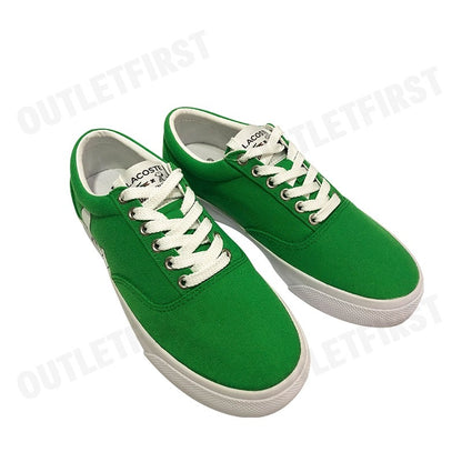 LACOSTE รุ่น  WOMEN'S JUMP SERVE LACE LACOSTE X PEANUTS SNEAKERS CODE: 7-42CFA00271R7 รองเท้าผ้าใบ รองเท้าผู้หญิง