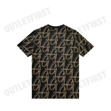 GUY LAROCHE รุ่น  SHORT SLEEVE SLIMFIT PRINTED T-SHIRT CODE: DKT5200S3BL เสื้อยืดคอกลมชาย เสื้อผู้ชาย เสื้อยืด