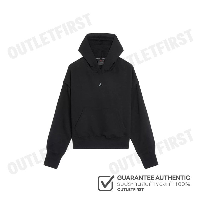 NIKE รุ่น JORDAN SPORT WOMEN'S FLEECE HOODIE CODE: FB4609 010 เสื้อสเวตเตอร์แขนยาว เสื้อฮู้ด เสื้อฮู้ดผู้หญิง