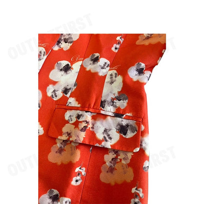 DAKS รุ่น BAROGUE PRINT LONG SLEEVE SUIT CODE: WUU603S0OR เสื้อสูท สูท เสื้อสูทผู้หญิง