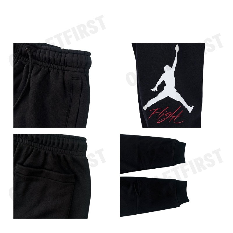 NIKE รุ่น JORDAN ESSENTIALS MEN'S FLEECE BASELINE TROUSERS CODE: FD7345 010 กางเกงลำลองขายาว กางเกงขายาวผู้ชาย กางเกง