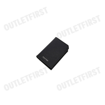 CALVIN KLEIN รุ่น UNISEX MATTE SAFFIANO COMPACT CARD WALLET CODE: 40W0501 BAE กระเป๋าใส่การ์ด กระเป๋าใส่บัตร กระเป๋า
