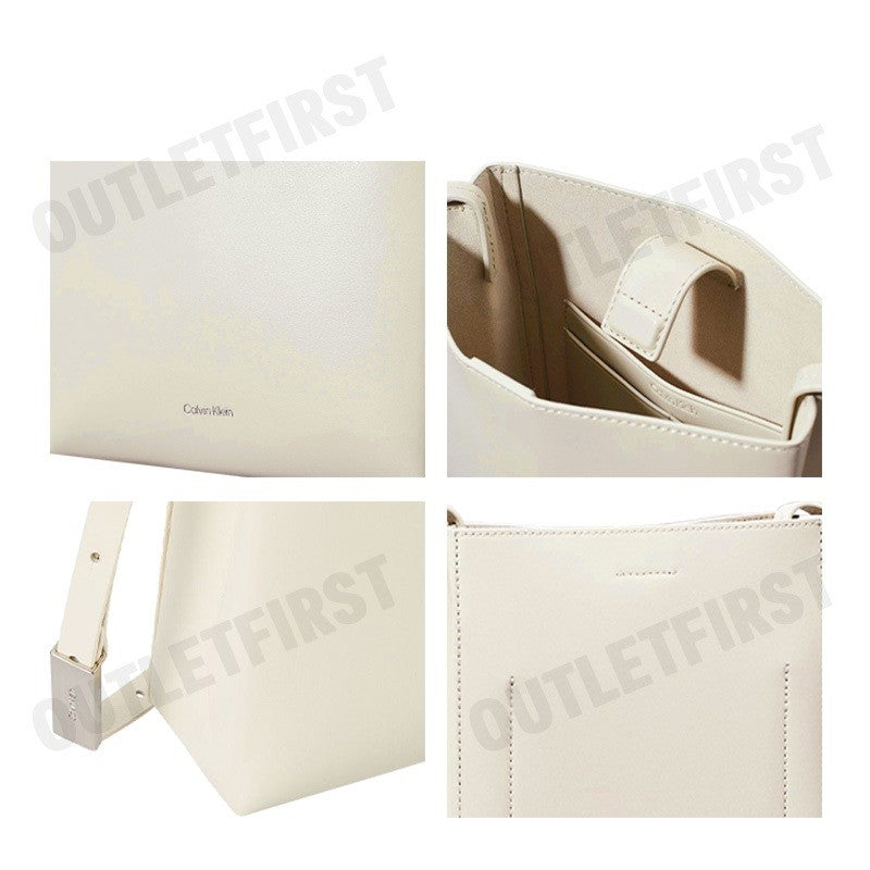 CALVIN KLEIN รุ่น LEATHER CROSSBODY BAG CODE: DH3772 YAC กระเป๋าสะพายข้าง กระเป๋าสะพายผู้หญิง กระเป๋า