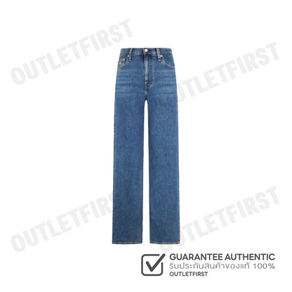 CALVIN KLEIN JEANS รุ่น WOMEN'S JEANS HIGH RISE WIDE LEG CODE: J221000 1A4 กางเกงยีนส์ กางเกงยีนส์ผู้หญิง กางเกงขายาว