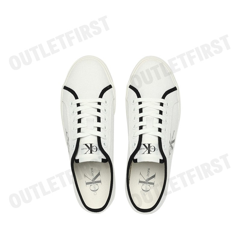CALVIN KLEIN JEANS รุ่น WOMEN'S CHUNKY CUPSOLE LACE CODE: YW01453 01W รองเท้าผ้าใบ รองเท้าผ้าใบผู้หญิง รองเท้า