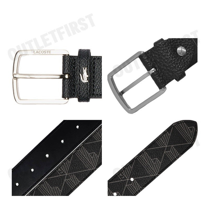 LACOSTE รุ่น MEN'S MONOGRAM BELT CODE: RC4073 H45 เข็มขัด เข็มขัดหนัง เข็มขัดผู้ชาย