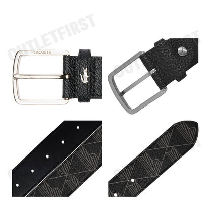 LACOSTE รุ่น MEN'S MONOGRAM BELT CODE: RC4073 H45 เข็มขัด เข็มขัดหนัง เข็มขัดผู้ชาย