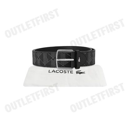 LACOSTE รุ่น MEN'S MONOGRAM BELT CODE: RC4073 H45 เข็มขัด เข็มขัดหนัง เข็มขัดผู้ชาย